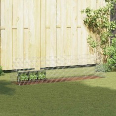 vidaXL Custodie pentru iepuri Argintiu 650 x 55 x 55 cm 42019225