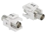 Conector BNC Keystone 50&Omega; alb