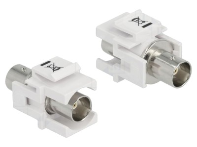 Conector BNC Keystone 50&amp;Omega; alb foto