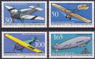 C2249 - Germania RF 1991 - Aviatie 4v.neuzat,perfecta stare foto