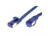 Cablu de retea RJ45 extra flat FTP cat.6A 1.5m Albastru, Value 21.99.2154