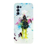 Husa compatibila cu Oppo A54 5G model Spray paint, Silicon, TPU, Viceversa, Transparent, Carcasa