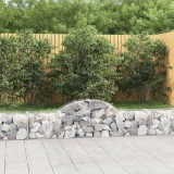 VidaXL Coșuri gabion arcuite 5 buc, 200x30x40/60 cm, fier galvanizat