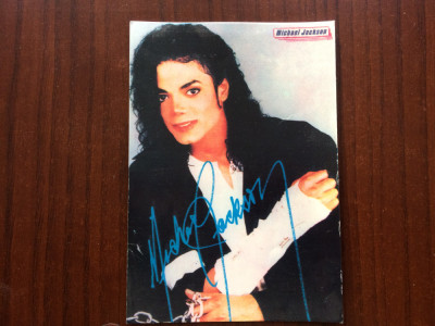 Michael Jackson carte postala vizual bucuresti polsib sibiu romania necirculata foto