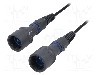 Conector fibra optica, {{Subtip conector}}, 2 pini, BULGIN - PXF6054CAB