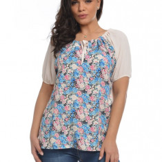 Bluza Dama Alba cu maneca scurta - XL