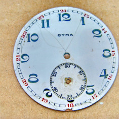 A962-Cadran Cyna portelan vechi ceas buzunar barbat. Diametrul 4.5 cm.