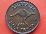 AUSTRALIA- &frac12; PENNY 1949