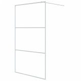 Cumpara ieftin Paravan dus walk-in, alb, 115x195 cm, sticla ESG transparenta