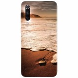 Husa silicon pentru Xiaomi Mi 9, Sunset Foamy Beach Wave