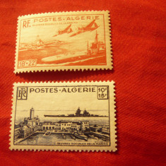 Serie Algeria colonie franceza1949 - Aviatie , 2 valori