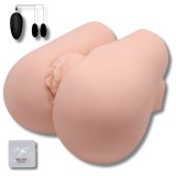 Cumpara ieftin Papusa Sexuala Realista cu Telecomanda, Vibratie Ajustabila, Dublu Canal Texturat, Vagin si Anus, Silicon Medical, Fara BPA, pentru Barbati, Placere s