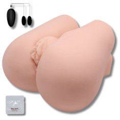 Papusa Sexuala Realista cu Telecomanda, Vibratie Ajustabila, Dublu Canal Texturat, Vagin si Anus, Silicon Medical, Fara BPA, pentru Barbati, Placere s