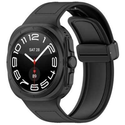 Curea pentru Samsung Galaxy Watch Ultra&amp;nbsp;47mm - Techsuit Watchband (W056) - Black foto