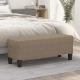 vidaXL Bancă, gri taupe, 100x35x41 cm, textil 349458