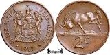 1977, 2 Cents (Hern#D67; &#039;T.S.&#039;) - Africa de Sud