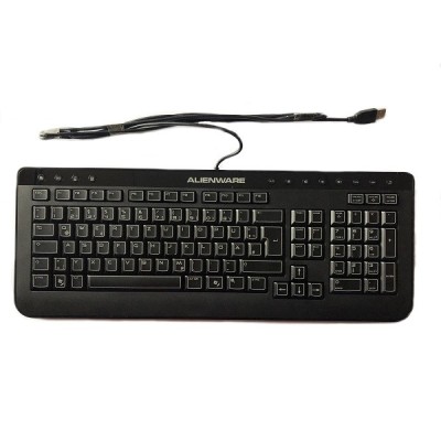 Tastatura ALIENWARE, layout: germana, Multimedia, USB, Negru foto