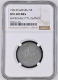 Romania, 20 Lei 1942 UNC Details