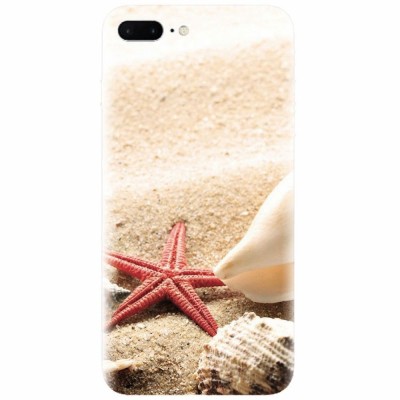 Husa silicon pentru Apple Iphone 8 Plus, Beach Shells And Starfish foto