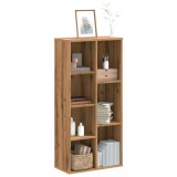 Gossi biblioteca, stejar artizanal, 50x25x105 cm, lemn prelucrat