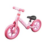 Bicicleta fara pedale pentru copii 2-5 ani, Action One Spiky, 12 inch, Roz