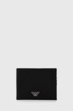 Emporio Armani portofel barbati, culoarea negru