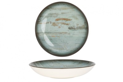 Bonna Farfurie ad&amp;acirc;ncă - Madera - Porţelan - 23 cm (1000cc) - set de 6 foto
