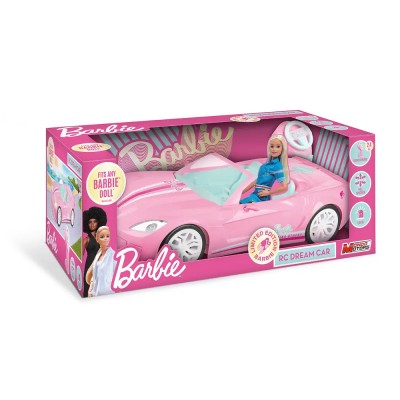 Mașina cu Telecomandă Barbie Dream Car, 40 cm, Roz foto