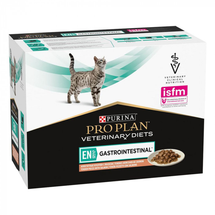 Purina Pro Plan Veterinary Diets Feline &ndash; EN St/Ox Gastrointestinal Salmon 10 x 85 g
