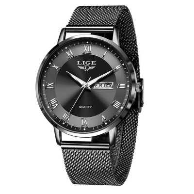 Ceas dama Lige Data Bratara reglabila Negru foto