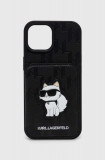 Cumpara ieftin Karl Lagerfeld Husă pentru telefon iPhone 15 / 14 / 13 6.1&quot; culoarea negru