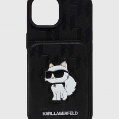 Karl Lagerfeld Husă pentru telefon iPhone 15 / 14 / 13 6.1" culoarea negru