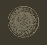 1939 Egypt 10 Piastres King Farouk Argint