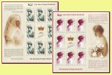 2008 Romania, Regina Maria Ziua Marcii 2 coli x 8 timbre + vinieta LP 1815 a MNH, Regi, Nestampilat