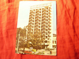 Ilustrata Campulung Moldovenesc Hotel Zimbrul , circulat 1976 pliuri colt, Circulata, Printata