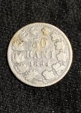 Moneda 50 bani 1894 argint