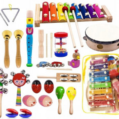Instrumente pentru copii Sac de lemn Dulcimer flaut Dulcimer din lemn
