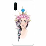 Husa silicon pentru Huawei P30 Lite, Unicorn Girl