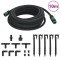 vidaXL Furtun poros de grădină, negru, 0,6&quot;, 10 m, cauciuc 155868