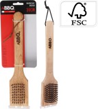 Perie pentru curatat gratar BBQ , 30 cm, din lemn