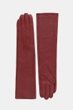 Answear.LAB manusi de piele culoarea bordo