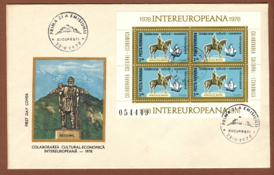 FDC 957-ba COLABORAREA CULTURAL-ECONOMICA INTEREUROPEANA - B foto
