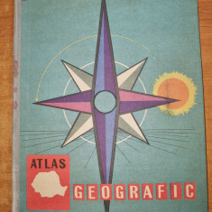 atlas geografic din anul 1964- pentru clasele a 3-a si a 4-a