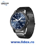 Smartwatch Silentwatch 4 Pro ARMODD, Compatibil iOS, Android, Apelare Bluetooth, 2 curele, Negru