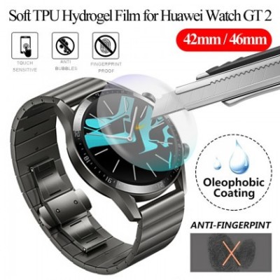 Folie protectie Hydrogel, TPU Silicon, Huawei Watch GT 2 (42mm), Bulk foto