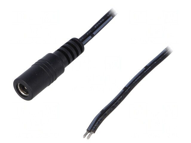 Cablu Alimentare DC 5,5/2,1 Negru 1,46m