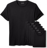 Tricou Amazon Essentials pentru barbati, pachet de 6, negru, Marimea XXL - RESIGILAT