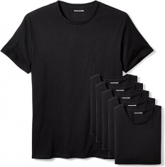 Tricou Amazon Essentials pentru barbati, pachet de 6, negru, Marimea XXL - RESIGILAT foto