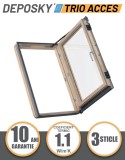 Cumpara ieftin Fereastra mansarda acces acoperis DEPOSKY TRIO ACCES, 3 sticle