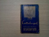 CATALOGUL MARCILOR POSTALE ROMANESTI 1959 - 282 p.; tiraj: 500 ex.